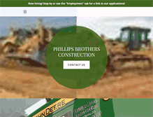 Tablet Screenshot of phillipsbrothersconstruction.com